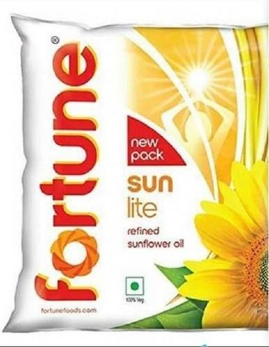 Fortune Sunlite Refined Sunflower Oil For Cooking, 1 Liters, Pouch