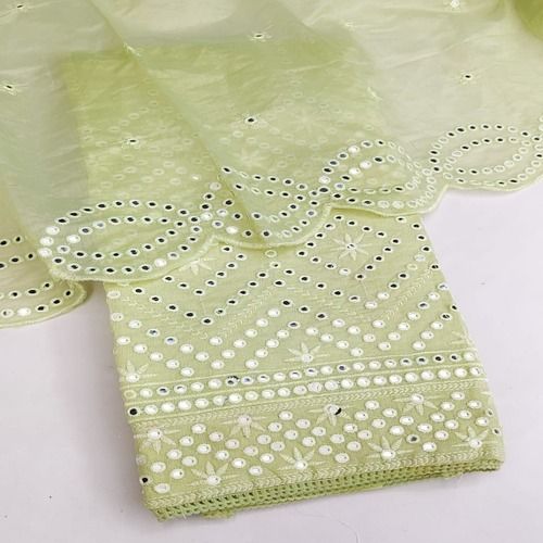  Unstitched Gota Patti Peach Color Bridal Suit Decoration Material: Laces