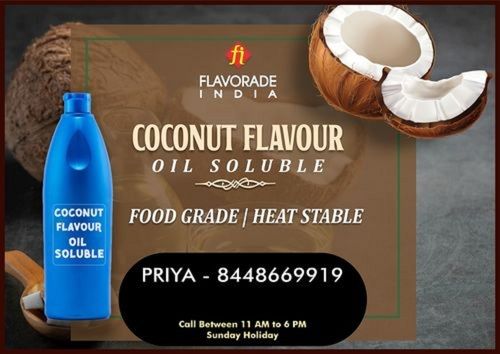 Food Grade Stable Coconut Flavour Oil Soluble