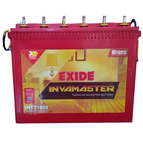 Excellent Execution And Uniform Grain Structure Flat Plate Exide Tubular Inverter Battery (MTT1500 150 AH 12V)