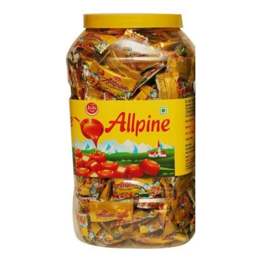 Original, Rich And Mouthwatering Taste Hard Candy Round Juju Alpine Toffee