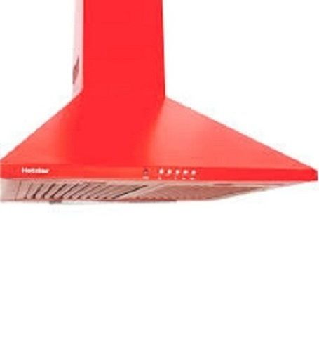 Red Color Stainless Steel Kitchen Chimney For Home and Hotel Use