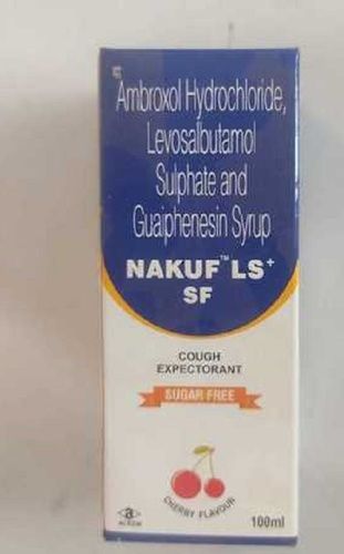 Nakuf Ls Sf Cough Expectorant Sugar Free Ambroxol Hydrochloride Levosalbutamol Sulphate And Guaiphenesin Syrup 