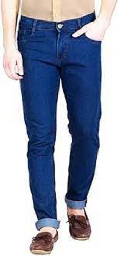 Dark Blue Color Mens Denim Jeans For Regular And Casual Wear