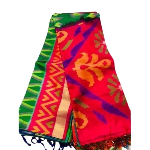 Multicolor  Made Of 100 % Cotton Designer Printed Fancy Multi-Color Saree