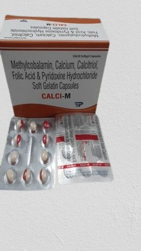 Methylcobalamin, Calcium, Calcitriol, Folic Acid And Pyridoxine Hydrochloride Soft Gelatin Capsules