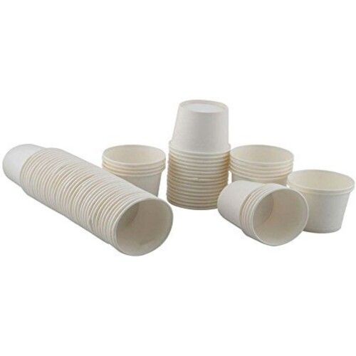 90ml Costomized Plain White Paper Disposable Tea Cup For Events,(Pack Of 100)