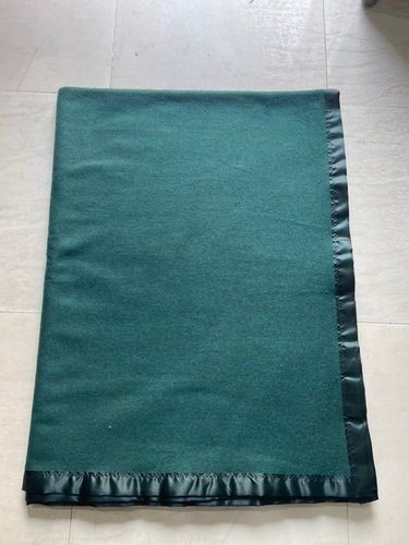 Bottle Green Military Blanket Length: 90 Inch (In)