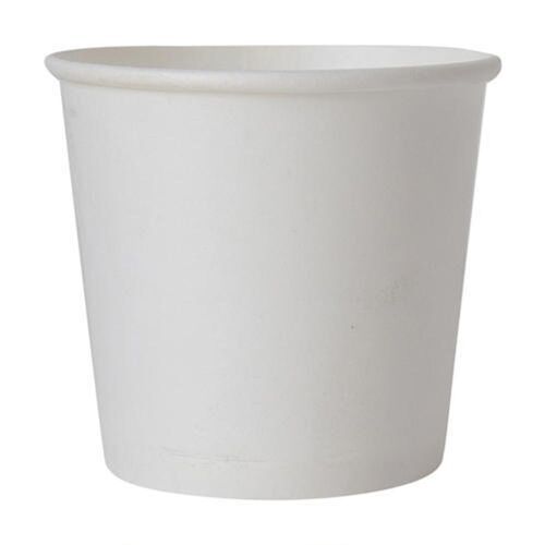  पर्यावरण के अनुकूल उपयोग में आसान सादा सफेद डिस्पोजेबल पेपर कप, 90 मिलीलीटर 