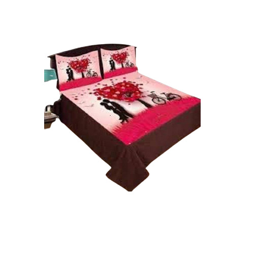 100% Cotton Printed Designer Velvet Bedsheet