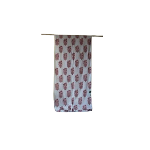 Multicolor Flower Printed Cotton Door Curtain