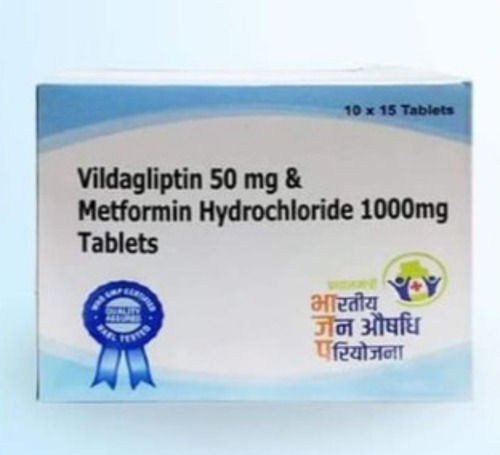 Vildagliptin And Metformin Hydrochloride Tablets Pack Of 15 Tablets