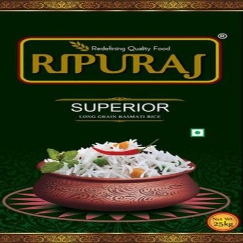 Hygienically Packed Superior Long Grain High Quality Ripuraj Basmati Rice, 25kg