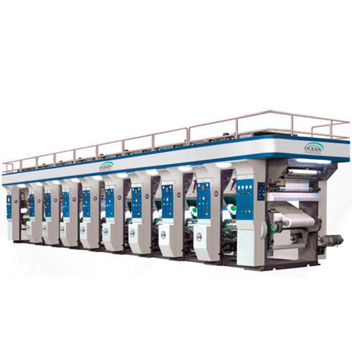 Cast Iron Rotogravure Printing Machine with Speed Up to 250 m/min