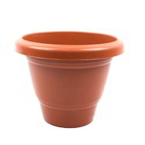 Unbreakable Plain Brown Plastic Planter For Planting And Gardening 
