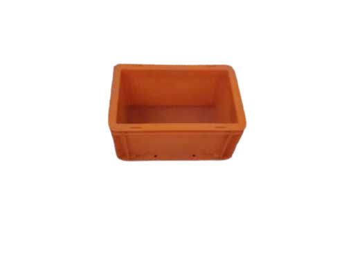 Orange Plastic Storage Bin