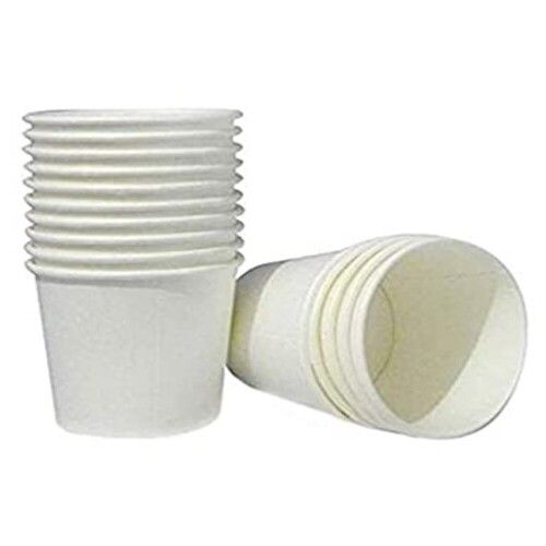 Best Quality Round Shape Use And Throw Disposable Paper Cup, 250 Ml(Pack Of 100)