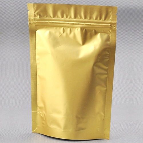 Light Weight Golden Color Matte Stand Up Pouch Use For Food, Packaging