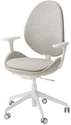 Handmade Colour Gray And White Office Chair Modern Ergonomic Design Durable Hard Plastic