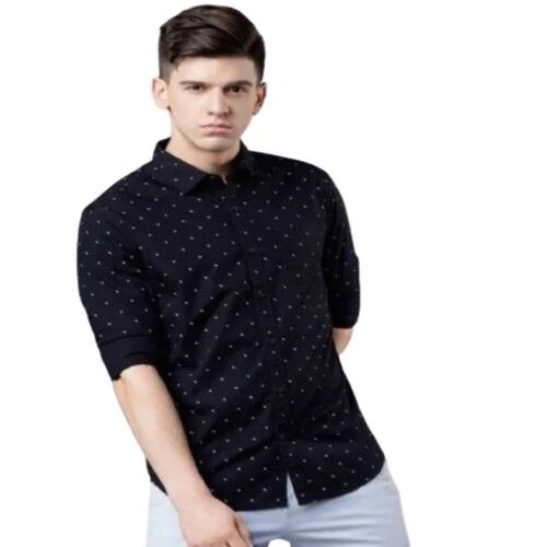 Mens Casual Fashion Printed Cotton Shirts Age Group: 16 Year  Above