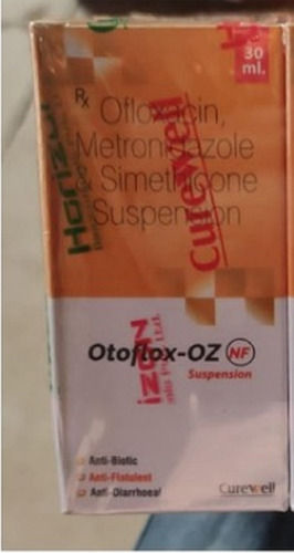 Orange Ofloxacin Metronidazole And Simethicone Suspension Otoflox Oz 30Ml