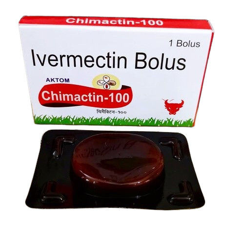 Micronised Ivermectin Bolus Chemactin 100 Mg, 1X1X10 Veterinary Raw Materials