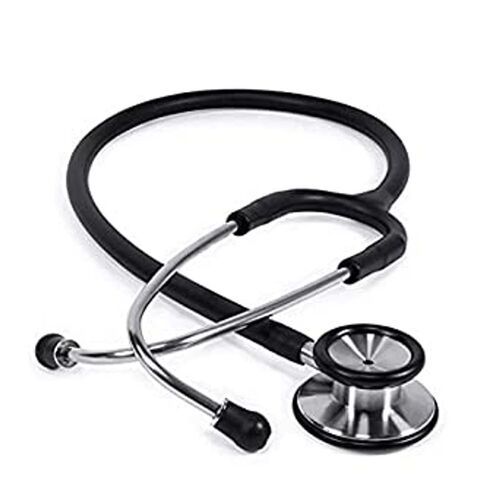 Stainless Steel Portable Dual Chest Piece With Single Tube Stethoscope 