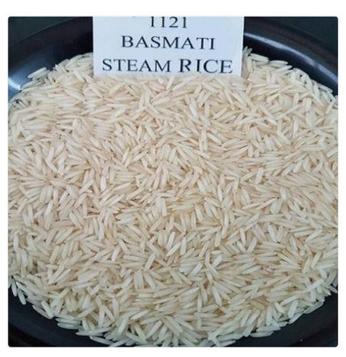  सूखा और साफ किया हुआ मलाईदार सफेद 1121 स्टीम फ्रेश बासमती चावल