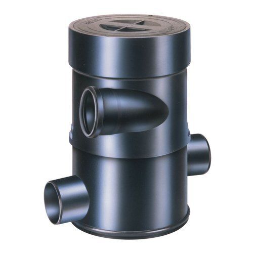 Black Polished Finish Round Shape Meatl Body Rain Water Harvesting Filter 