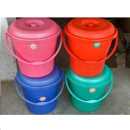 Light Weight Durable Plastic Bucket For Bathroom Usage