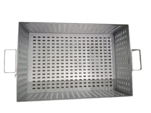 Silver Rectangular Stainless Steel Trays