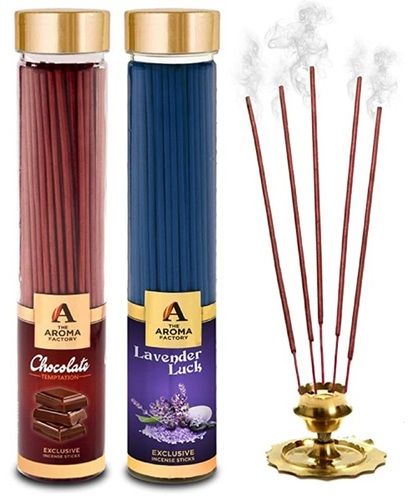 Charcoal Free Aroma Factory Chocolate And Lavender Fragrance Bamboo Incense Stick