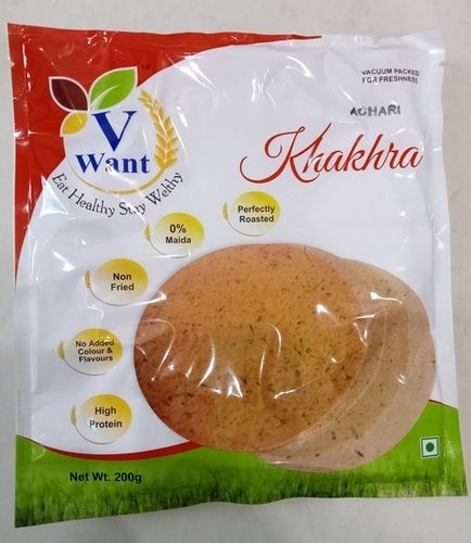 Non-Fried Vwant 0% Maida Achari Flavor Methi Khakhra 200 Gm