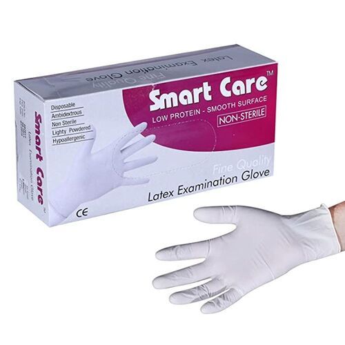 Rubber High Design And Light Weight Hospitalized Use Safe Blue Surgical Medical Hand Gloves