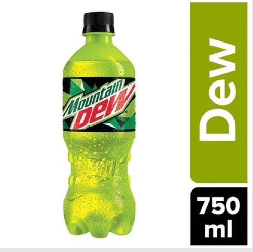 750ml Mountain Dew Cold Drink Enriched With Lemon Flavor