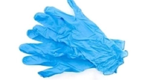 Full Finger And Plain Blue Color Surgical Gloves For Medical Industry