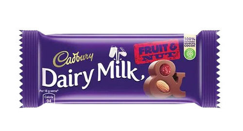 36 Grams, A Grade Sweet And Delicious Fruit Nut Dairy Milk Chocolate Fat Contains (%): 7 Percentage ( % )