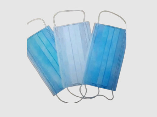 Anti-Pollution Breathable Respiratory Surgical Face Mask In Blue Color Grade: A