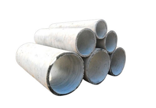 White 2 Meter Long 20 Mm Thick Round Powder Coated Reinforced Cement Concrete Spun Pipes