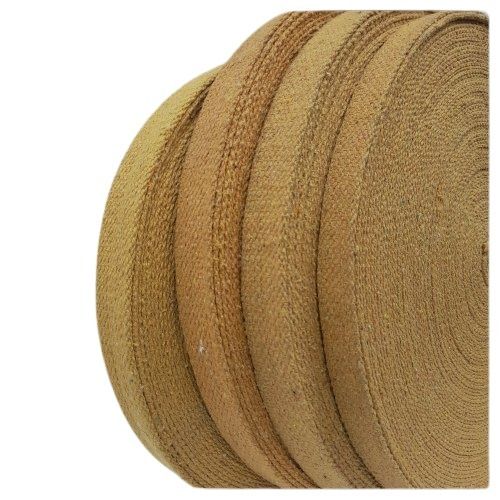 1 To 3 Inch Plain Design Khakhi Cotton Niwar Belt Roll For Industrial Use