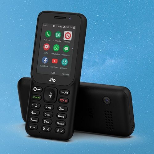 Easy To Carry Long Lasting Battery Backup Black Back Jio Keypad Mobile Phone Body Material: Plastic