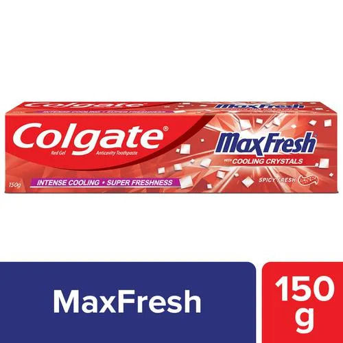 Colgate Max Fresh Spicy Red Colour Gel Anticavity Toothpaste 84 Gram Size: 150 G