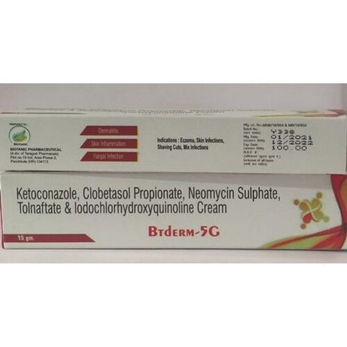 Ketoconazole Neomycin सल्फेट टोलनाफ्लेट और क्लोबेटासोल प्रोपियोनेट क्रीम आवेदन: कवकनाशी 