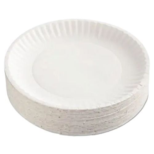  Disposable Plaine White Colored Paper Plates With 13Inch Diameter,50Pieces Application: Cloth