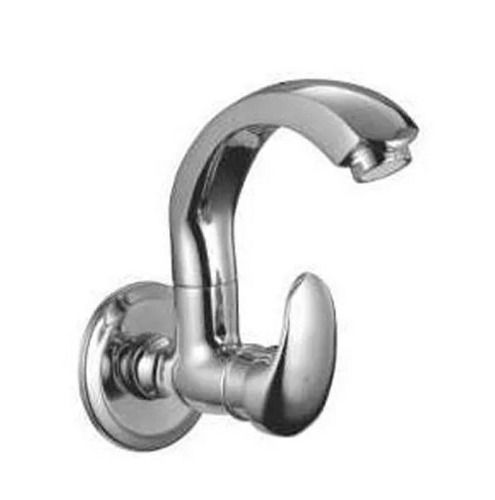 Oval Corrosion Resistant And Long Life 15Mm Silver Color Tap Sink Cock 