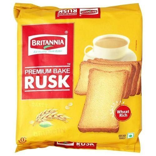 Made From Refined Wheat Flour Sweet Crunchy Britannia Premium Bake Rusk 