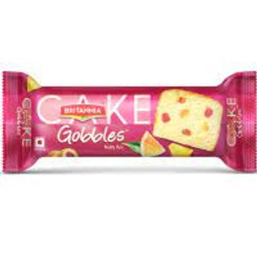 Delightfully Soft Eggless Britannia Gobbles Fruit Cake Additional Ingredient: Pineapple Esence