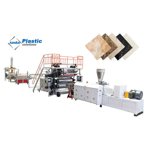 Pvc Polygranite Sheet Manufacturing Machine With Plc Control