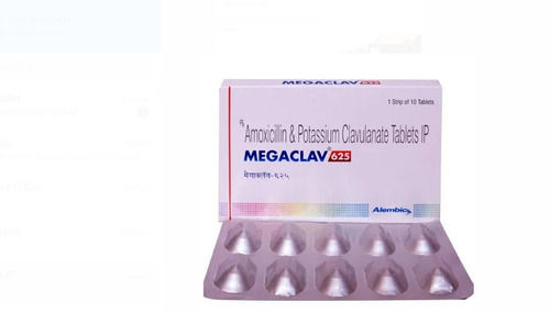 Megaclav 625 Amoxicillin & Potassium Clavulanate Tablets Ip Expiration Date: 12 Months