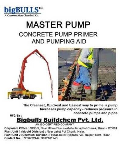 Concrete Pump Primer And Pumping Aid Construction